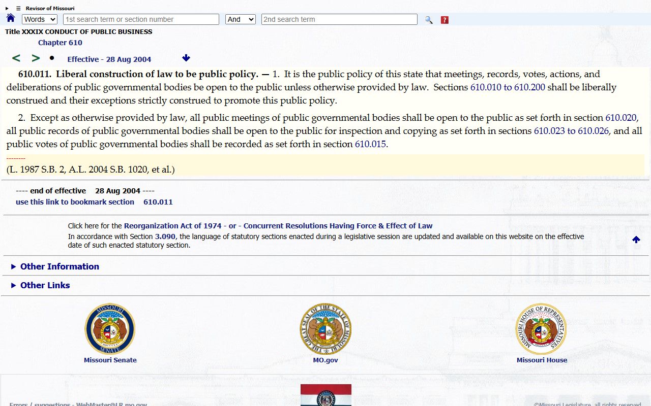 Howard County Circuit Clerk-Recorder public records policy statute