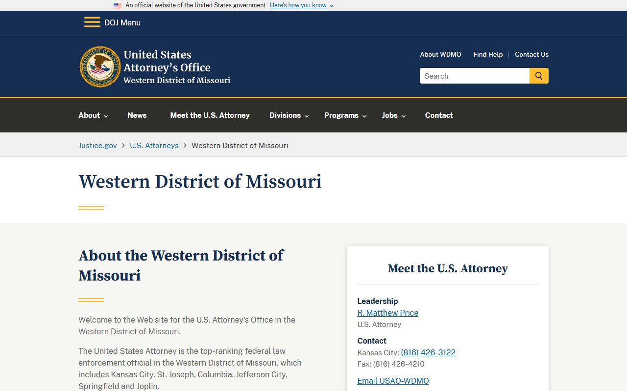 Howard County arrest records and charges U.S. Attorney Western District of Missouri