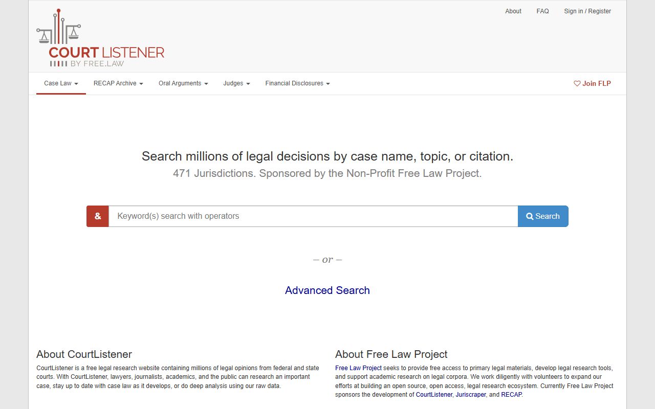 Howard County court dockets CourtListener public legal database