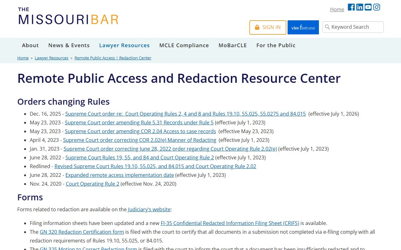 Howard County court records remote public access and redaction resource