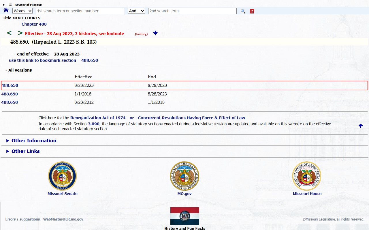 Howard County criminal court records expungement surcharge statute