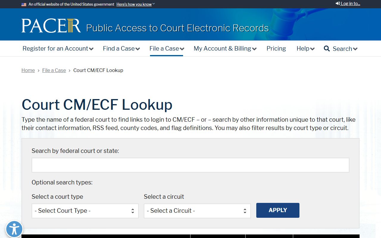 Howard County probate records PACER CM ECF lookup